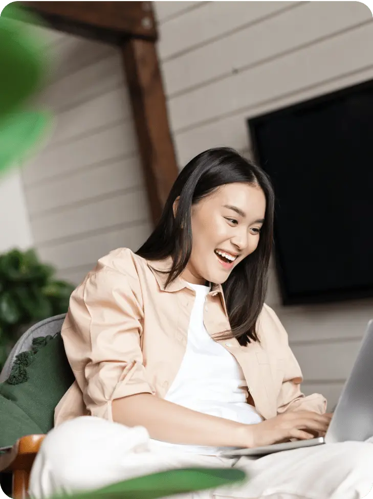 Customer using a loyalty points wallet to access rewards anytime and anywhere