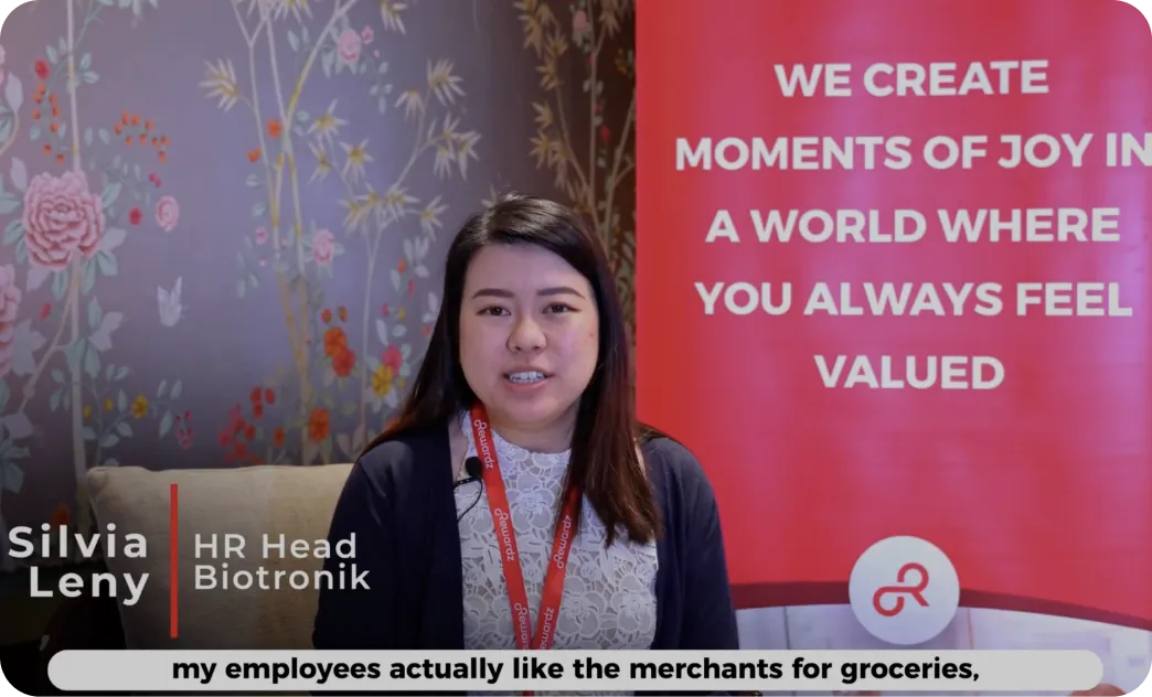 Client testimonial from a medical technology company on a flexible and extensive rewards marketplace